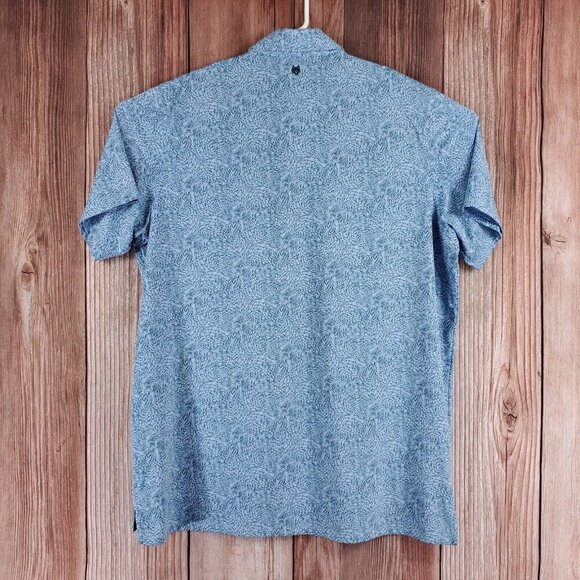 Greyson Mens Size XXL Den of Thieves Wolf Blue Short Sleeve Golf Polo Shirt - Picture 2 of 13